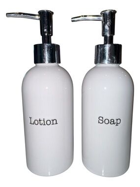 Mud Pie Farmhouse Inspired Lotion and Soap Pump Set